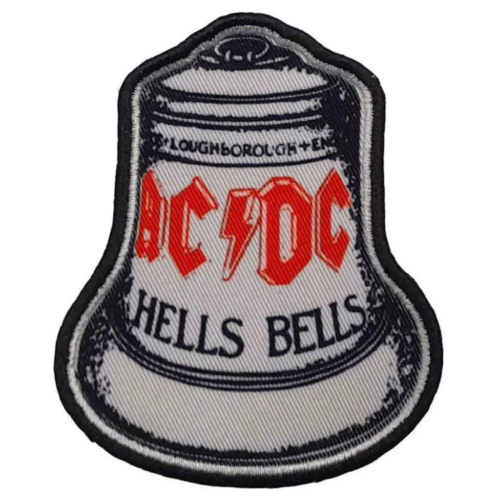 AC/DC Patch · Hell Bells White (6cm x 8cm)