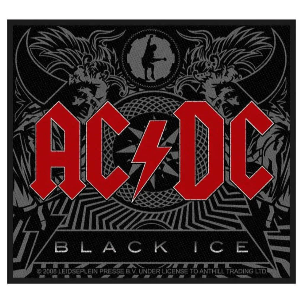 AC/DC Patch · Black Ice (10cm x 10cm)