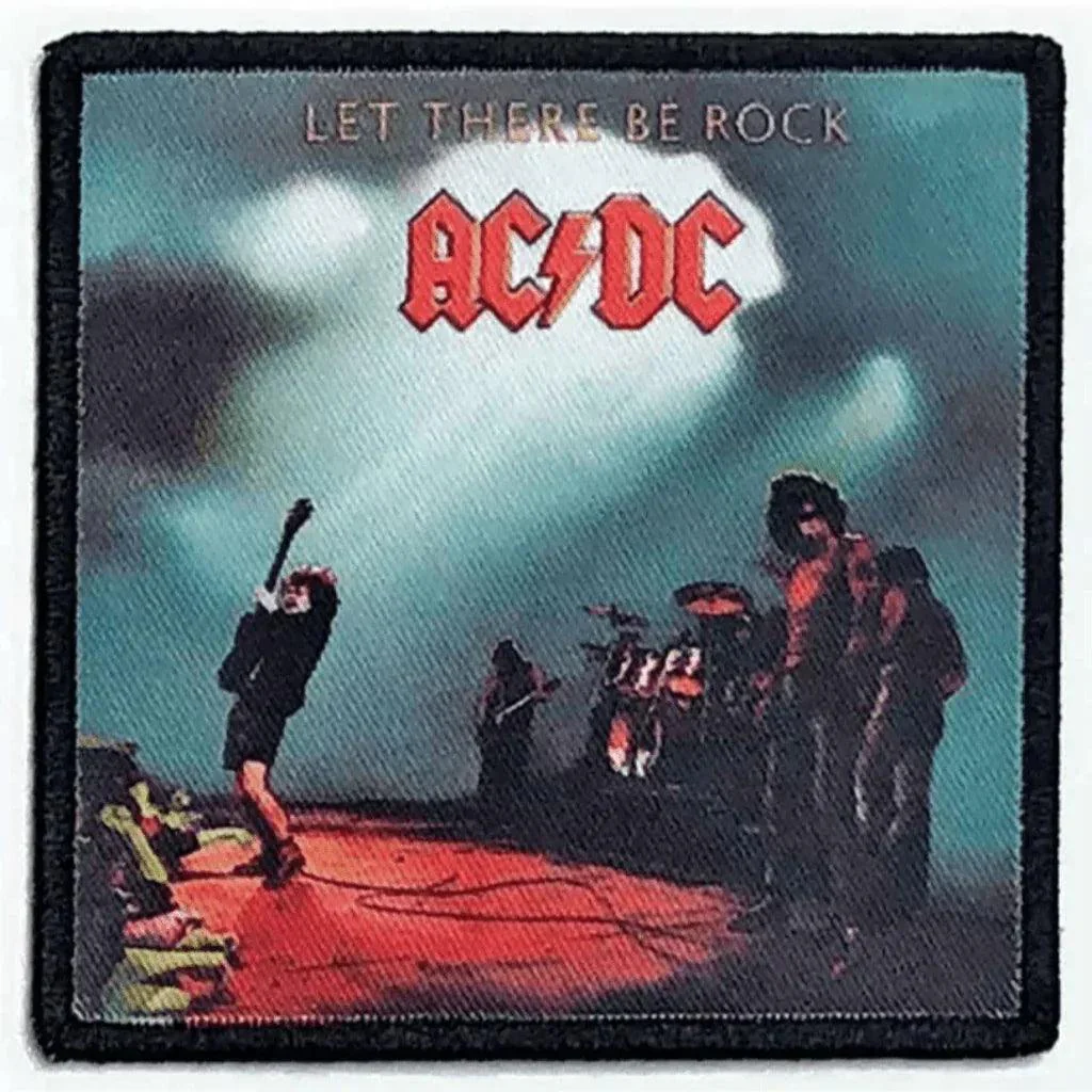 AC/DC Patch · Let There Be Rock (9cm x 9cm)