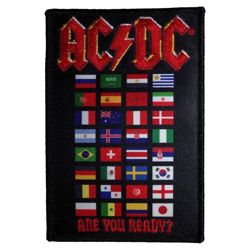 AC/DC Patch · Are You Ready Flags (8cm x 10cm)