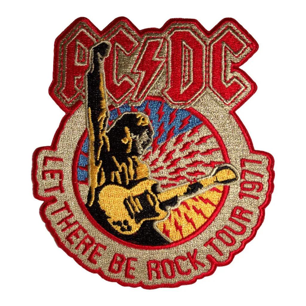 AC/DC Patch Rund · Let There Be Rock Tour 1977 (Ø 9cm)