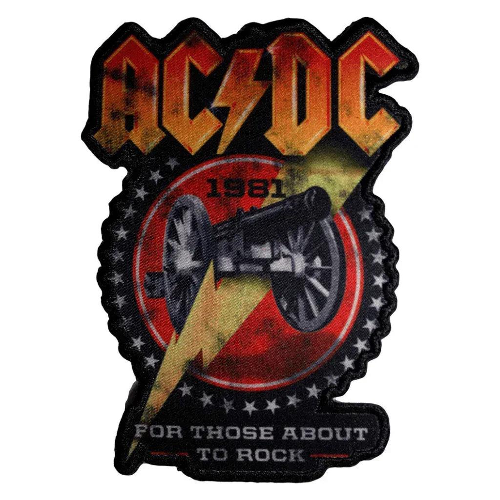 AC/DC Patch · For Those About To Rock Tour 1981 Cut Out (8cm x 10cm)