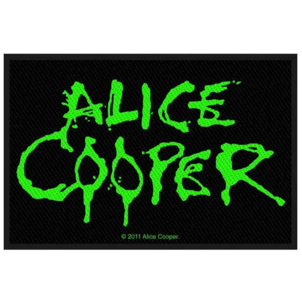 Alice Cooper Patch · Logo Green (10cm x 6cm)