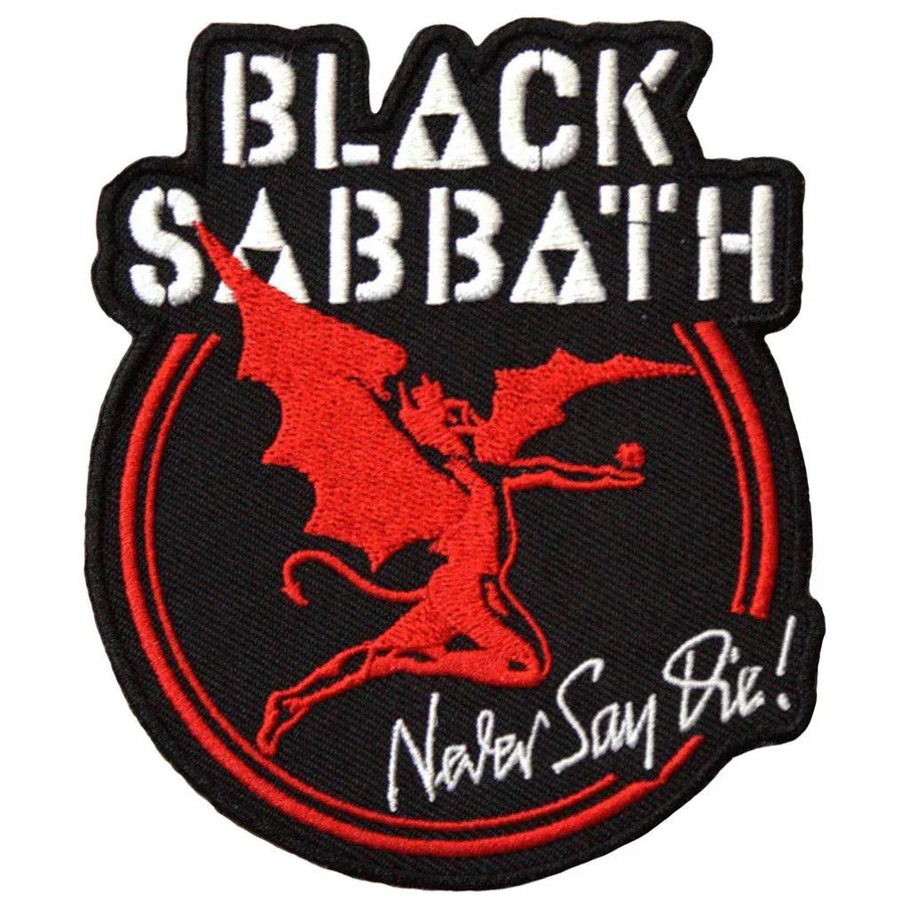 Black Sabbath Patch · Never Say Die (8cm x10cm)