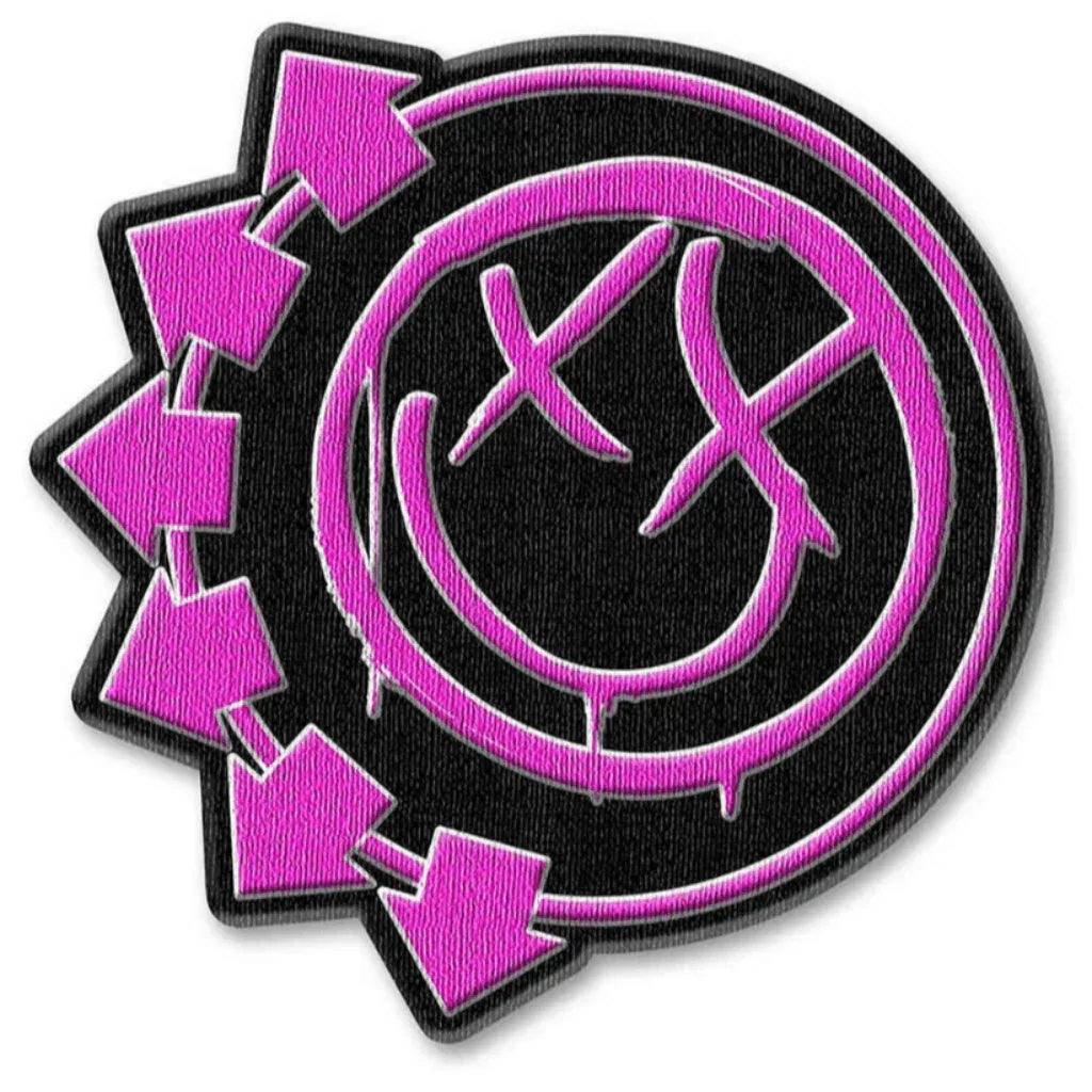 Blink 182 Patch Rund · Neon Six Arrows Smile (Ø 7cm)
