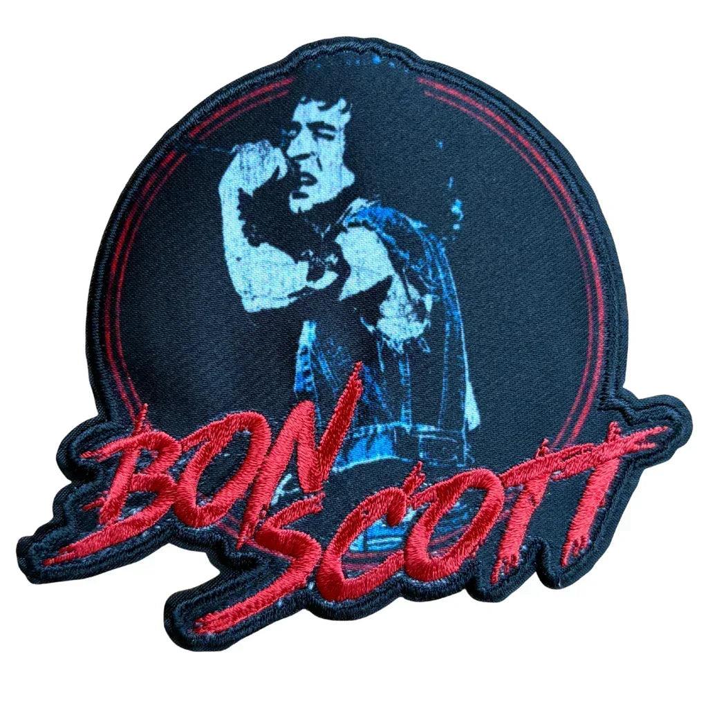 Bon Scott AC/DC Patch · Singing Cut Out (10cm x 8cm)