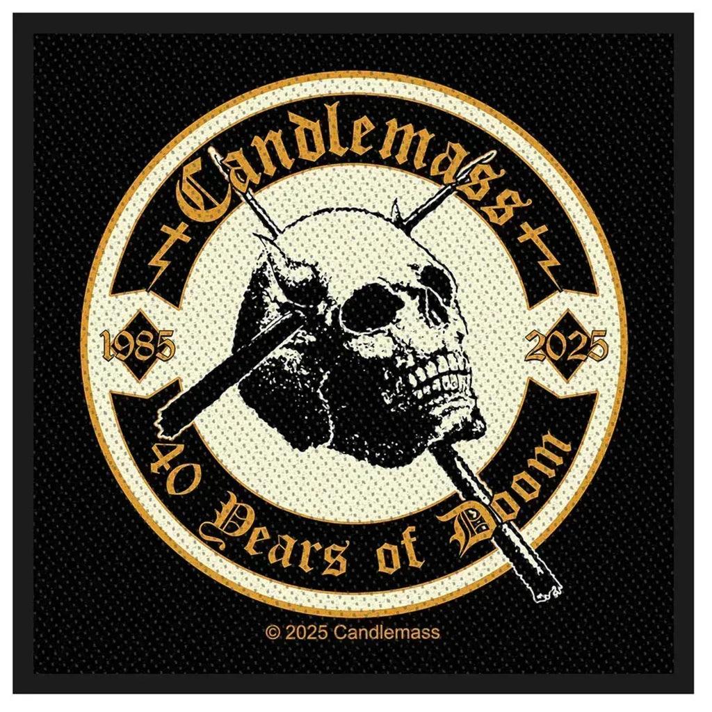 Candlemass Patch · 40 Years Of Doom (10cm x 10cm)