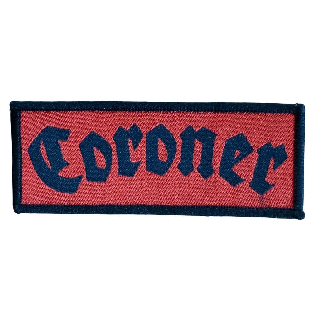 Coroner Patch · Text Band Logo Stripe (10cm x 4cm)