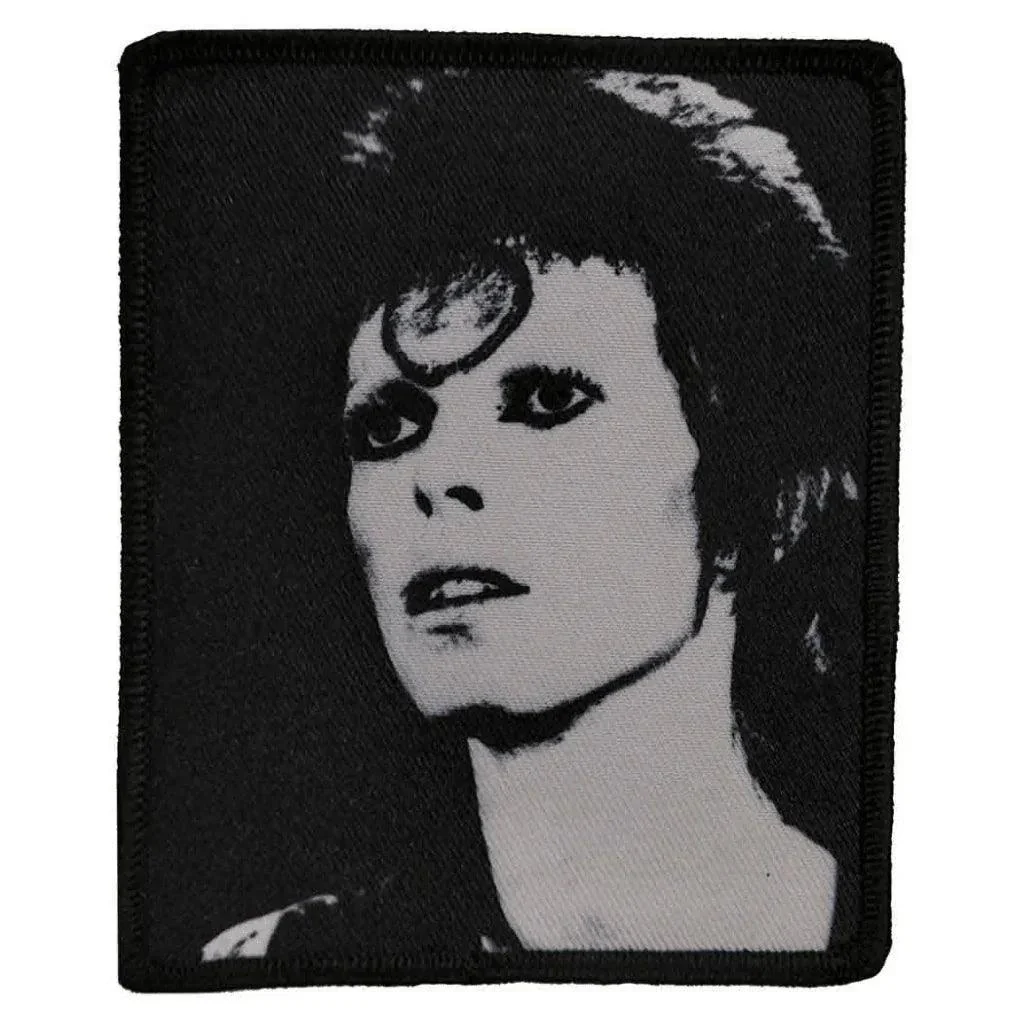 David Bowie Patch · Black & White Photo (9cm x 11cm)
