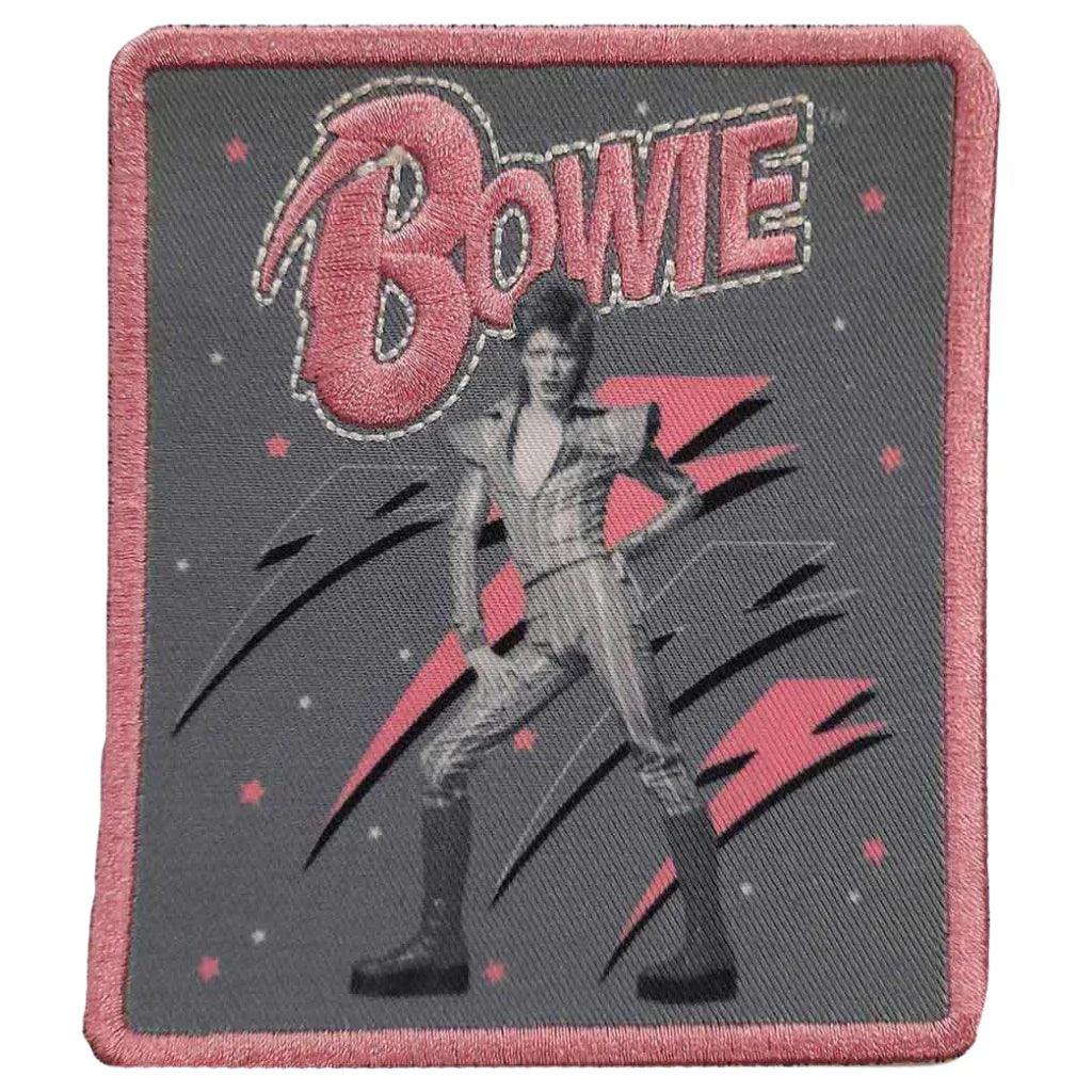 David Bowie Patch · Pink Flash (9cm x 10cm)