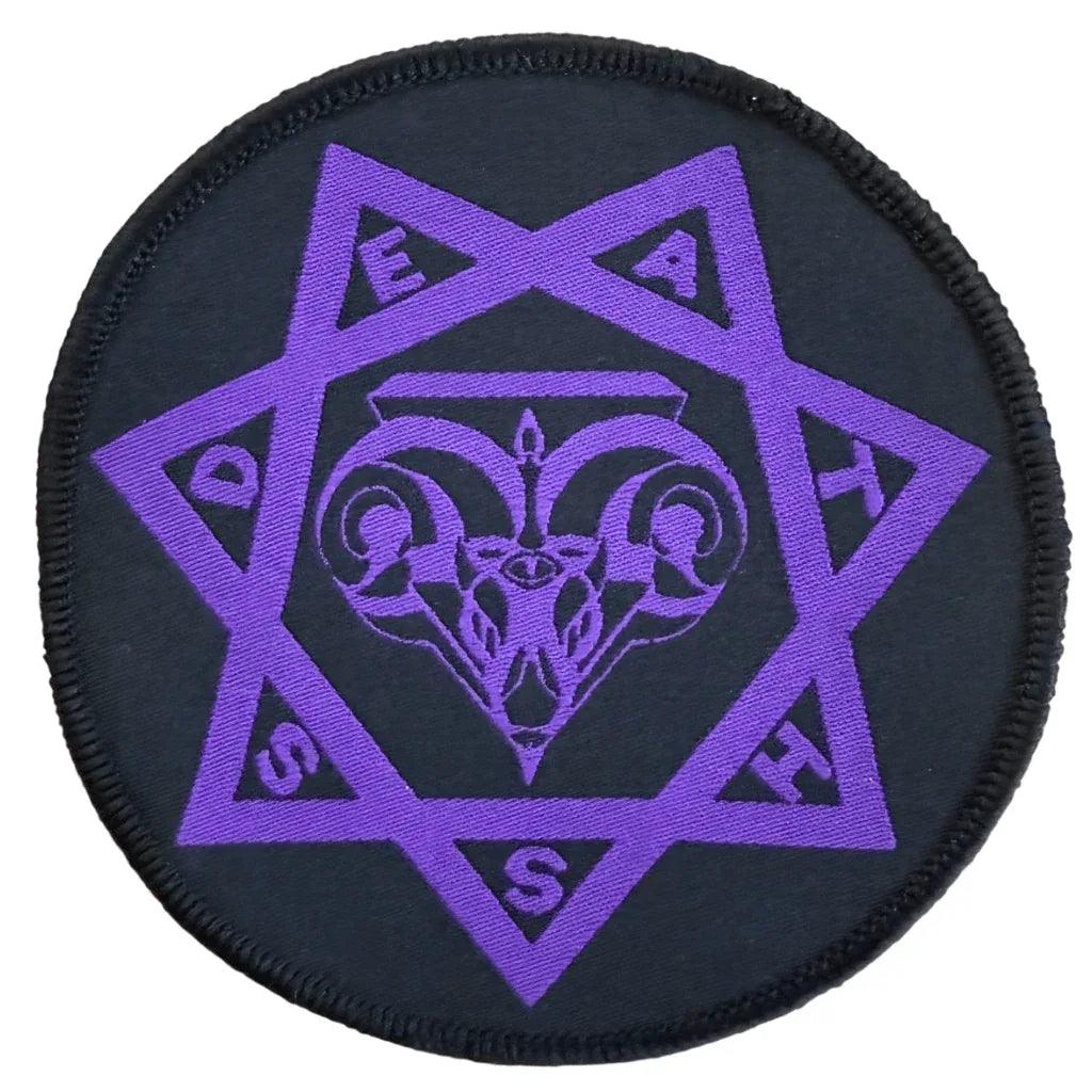 Death SS Patch Rund · Pentagram (Ø 10cm)