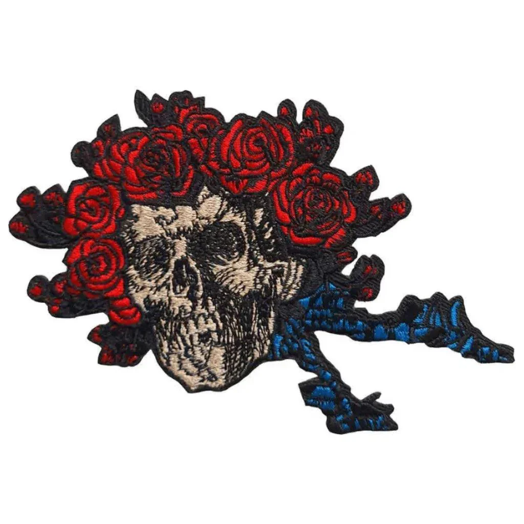 Grateful Dead Patch · Bertha Skull (8cm x 5cm)