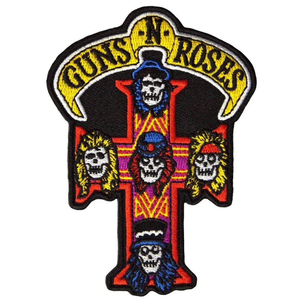 Guns N' Roses Patch · Band Skull Cross (7cm x 10cm)