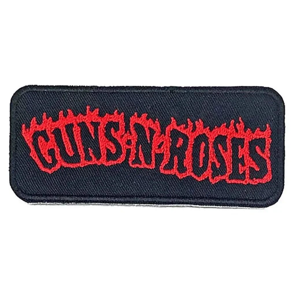 Guns N' Roses Patch · Flames Fire Logo (9cm x 4cm)
