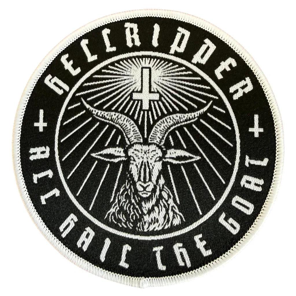 Hellripper Patch Rund · Goatmaster All Hail The Goat (Ø 9cm)