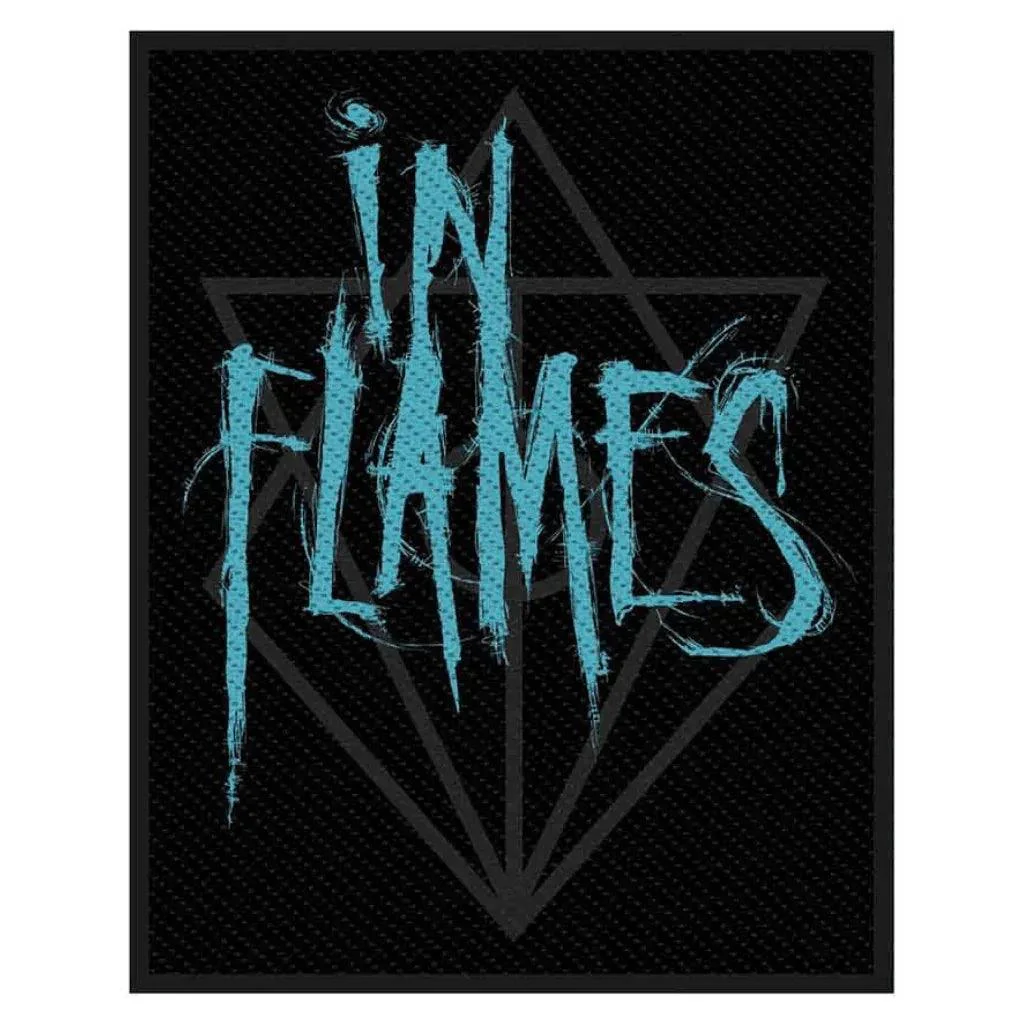 In Flames Patch · Scratched Logo (8cm x 10cm)