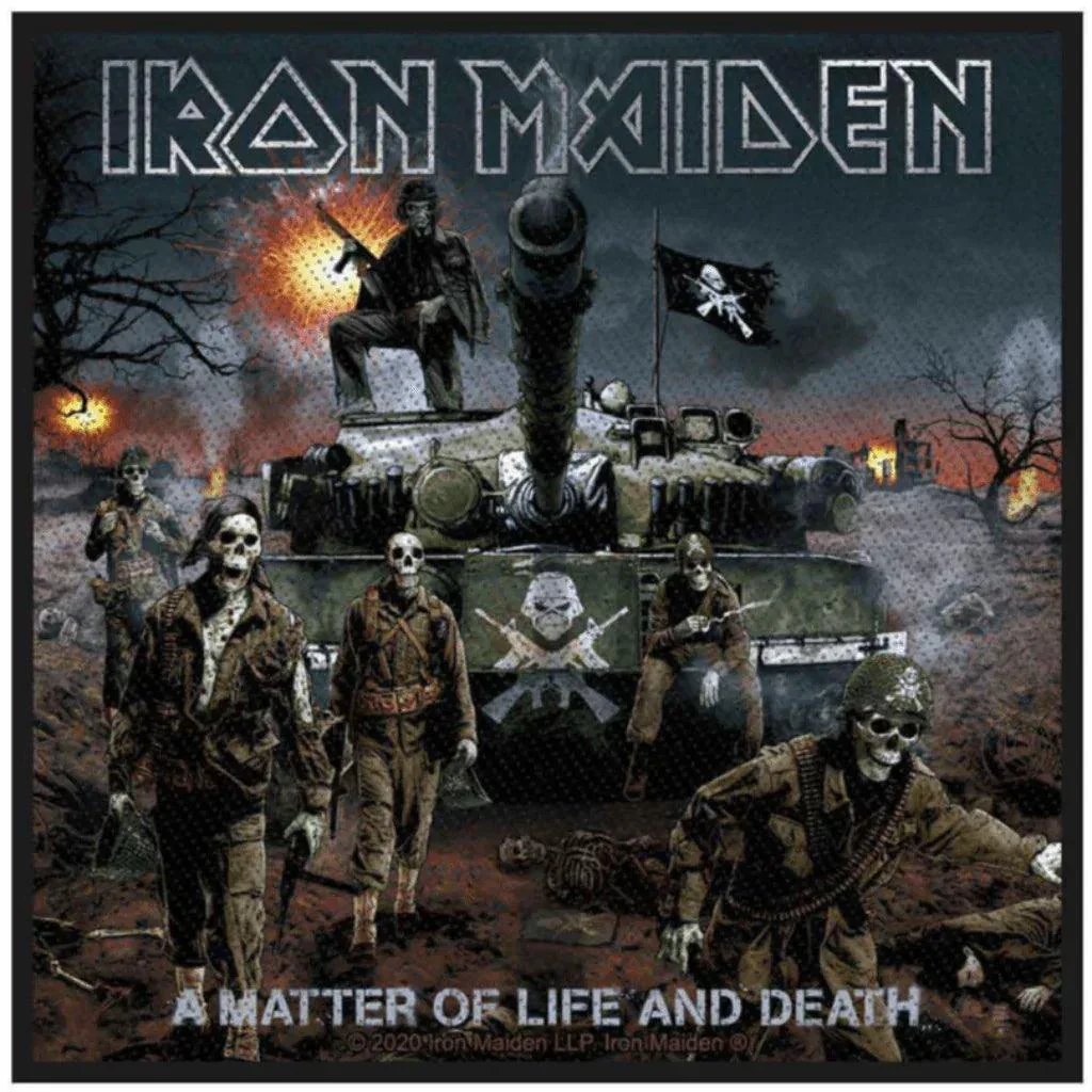 Iron Maiden Patch · A Matter Of Life And Death 2010 (10cm x 10cm)