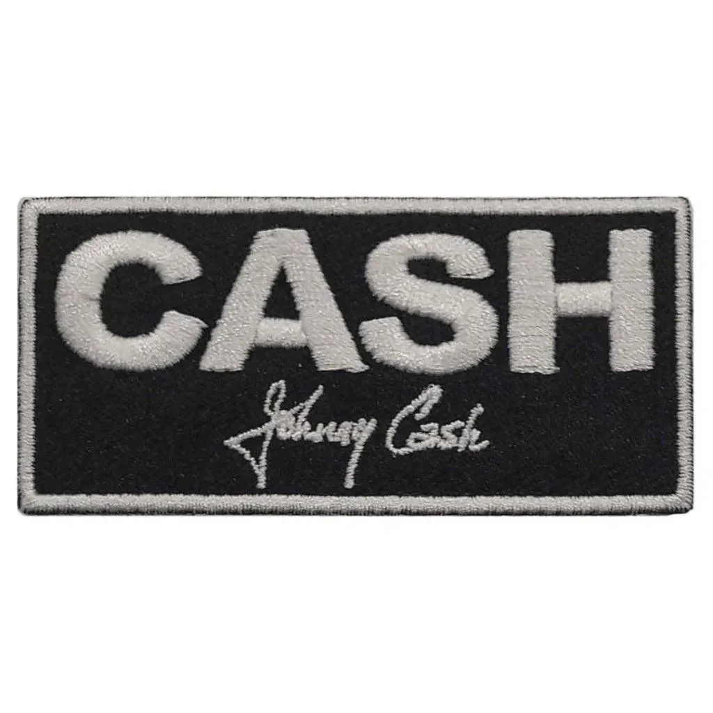 Johnny Cash Patch · Block Logo Stripe (7cm x 3cm)