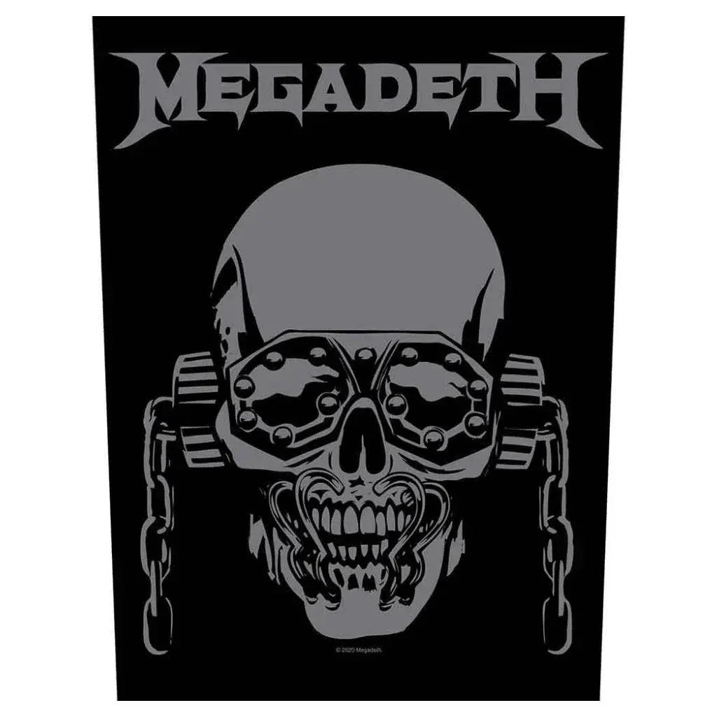 Megadeth Backpatch Rückenaufnäher · Vic Rattlehead (29cm x 34cm)