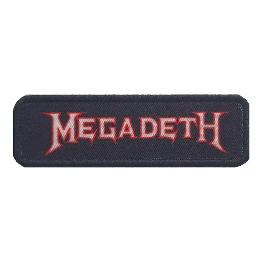 Megadeth Patch · Logo Outline klein (8cm x 3cm)