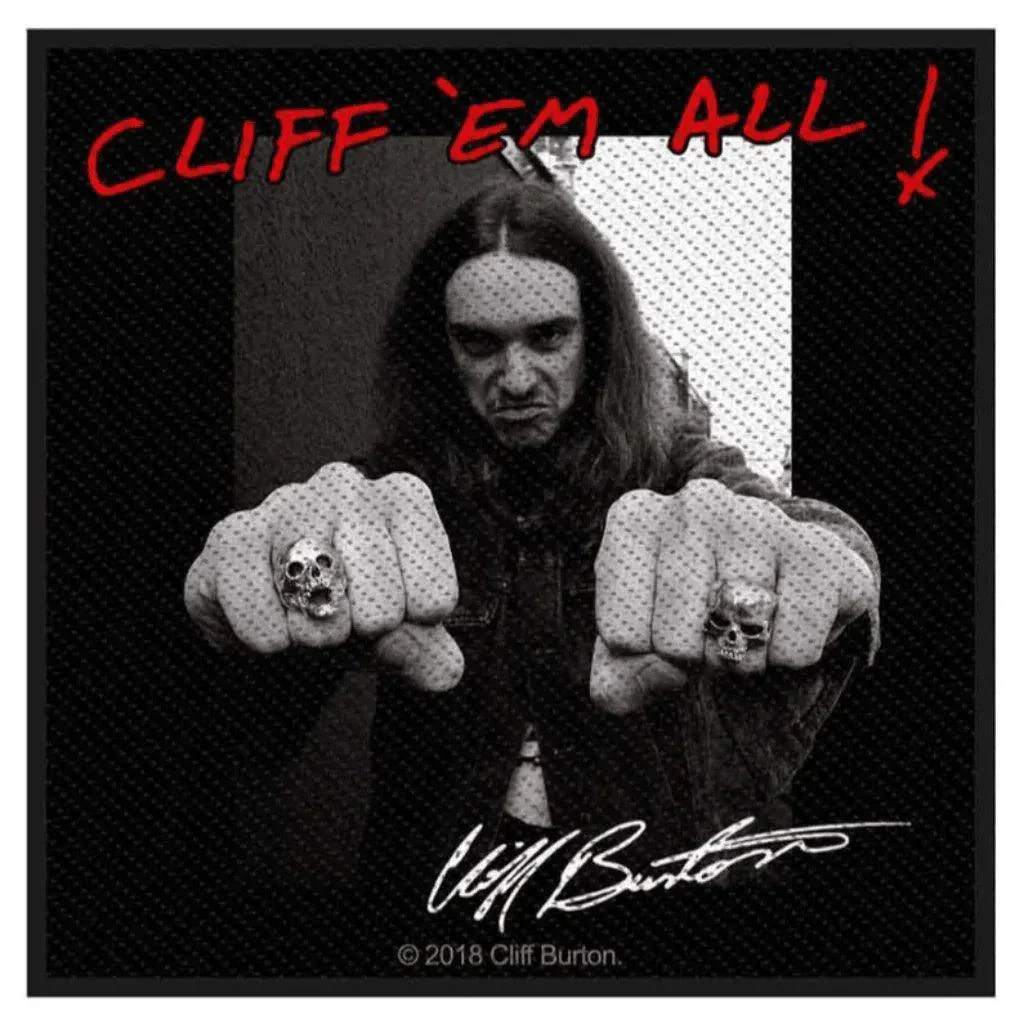 Metallica Patch · Cliff Em All (10cm x 10cm)