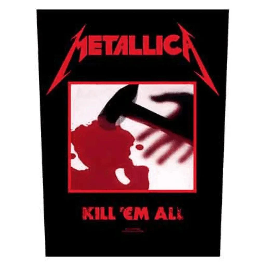 Metallica Backpatch Rückenaufnäher · Kill em All (29cm x 34cm)