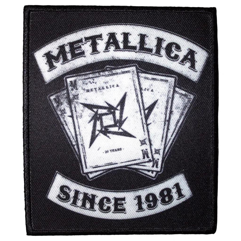 Metallica Patch · 30th Anniversary Playing Card (8cm x 10cm)