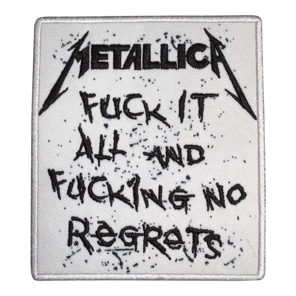 Metallica Patch · No Regrets (8cm x 10cm)