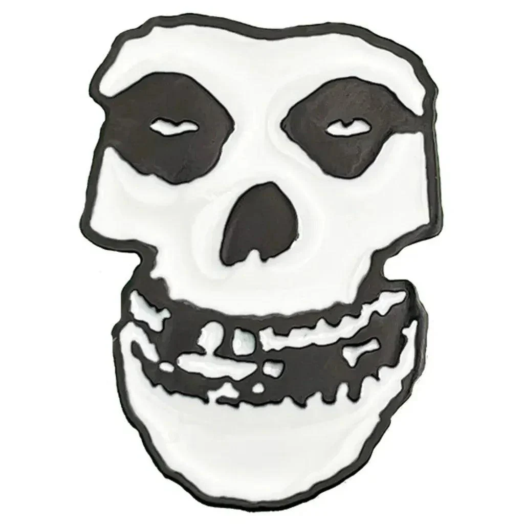 Misfits Anstecker Pin · White Skull Cut Out (3cm x 4cm)