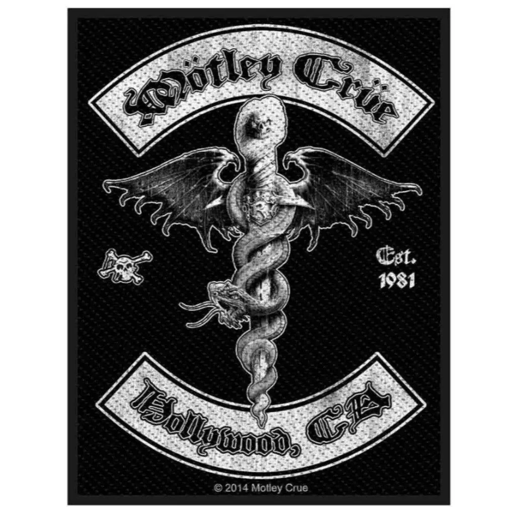 Mötley Crüe Patch · Hollywood (7cm x 10cm)