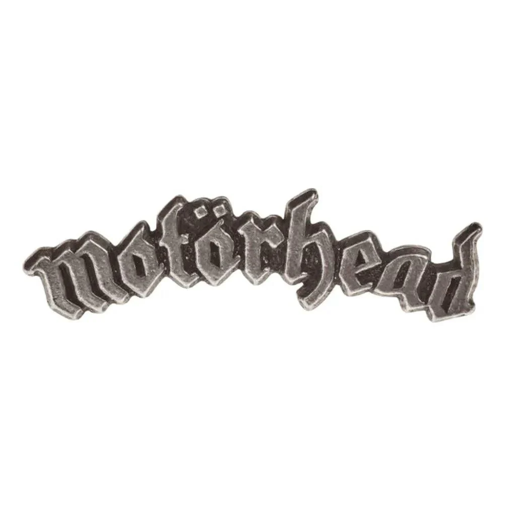Motörhead Anstecker Pin · Text Logo Silver (5cm x 1cm)