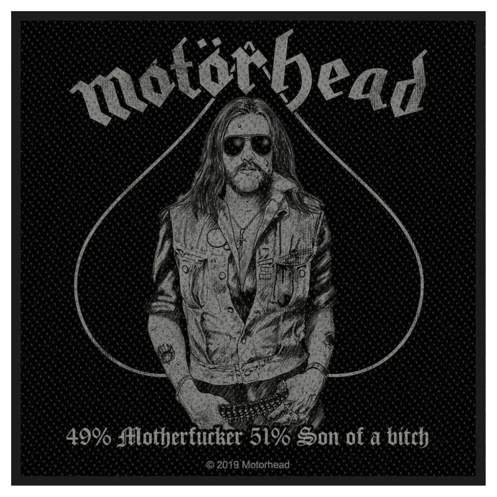Motörhead Patch · 49% Motherfucker 51% Son of a bitch (10cm x 10cm)