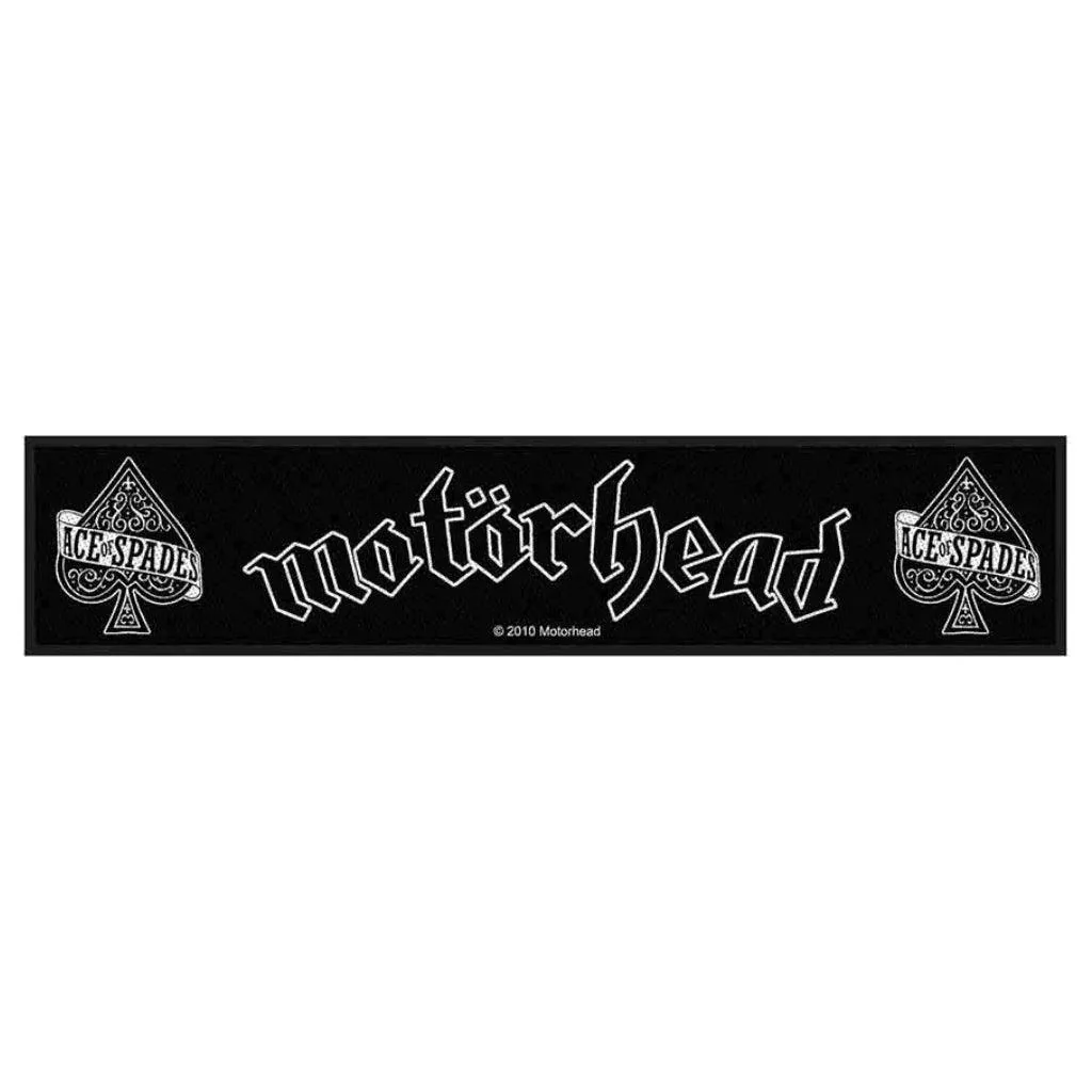 Motörhead Patch · Ace Of Spades · Grosser Langer Stripe (20cm x5cm)