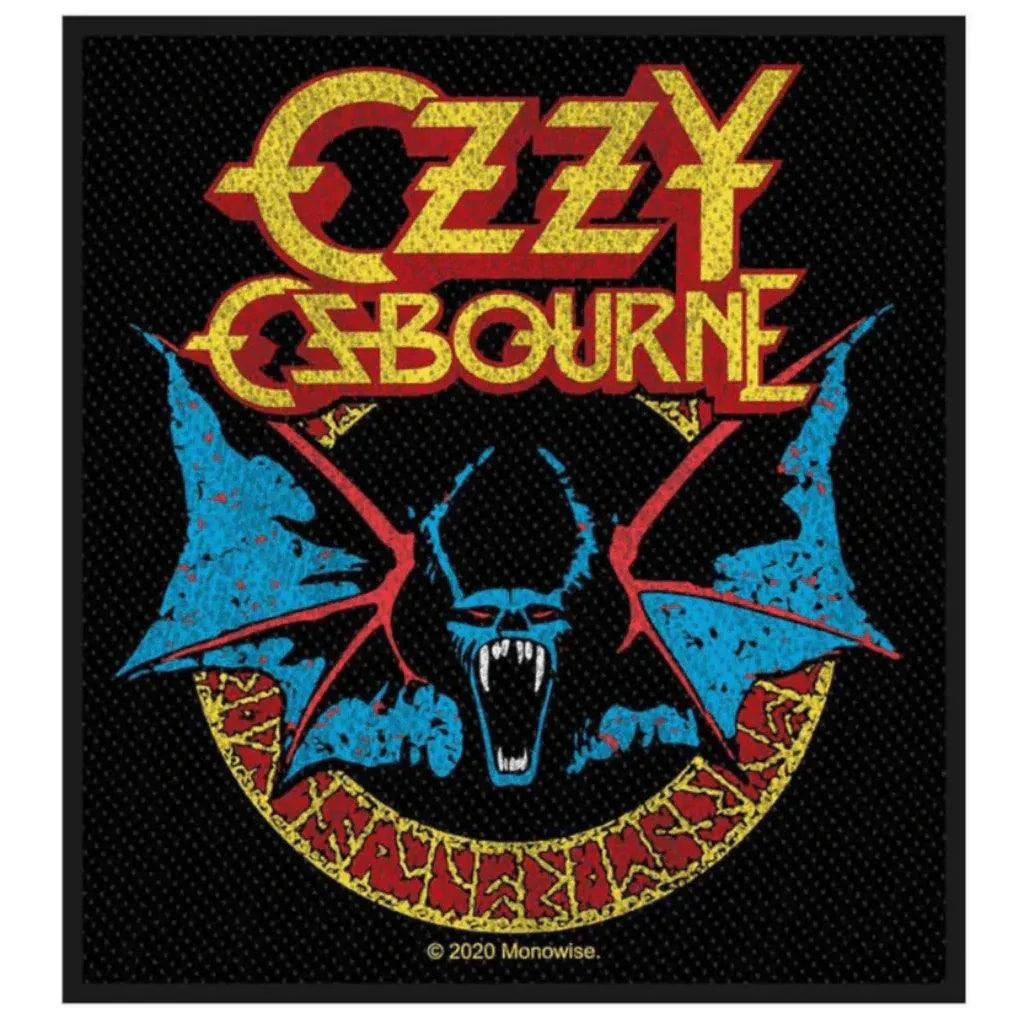 Ozzy Osbourne Patch · Bat (9cm x 10cm)