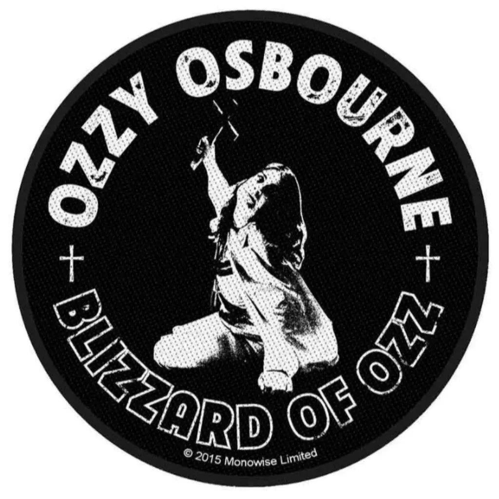 Ozzy Osbourne Patch Rund · Blizzard Of Ozz (Ø 9cm)
