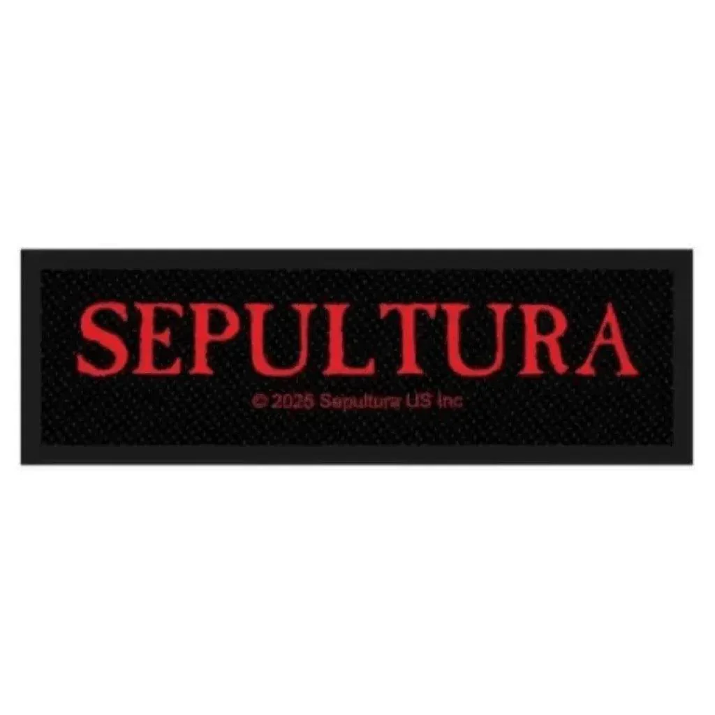 Sepultura Patch · Logo Stripe (10cm x 3cm)