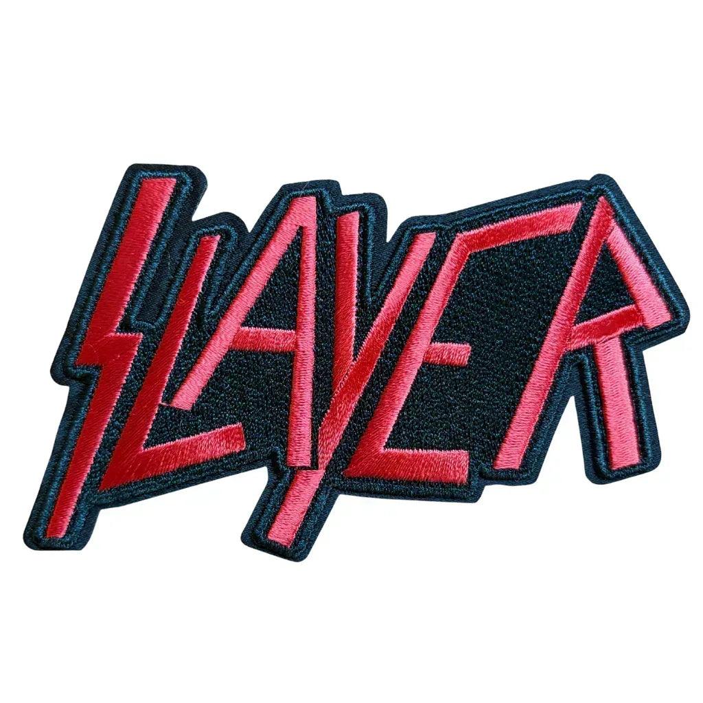 Slayer Patch · Text Logo Red Cut Out (10cm x 6cm)