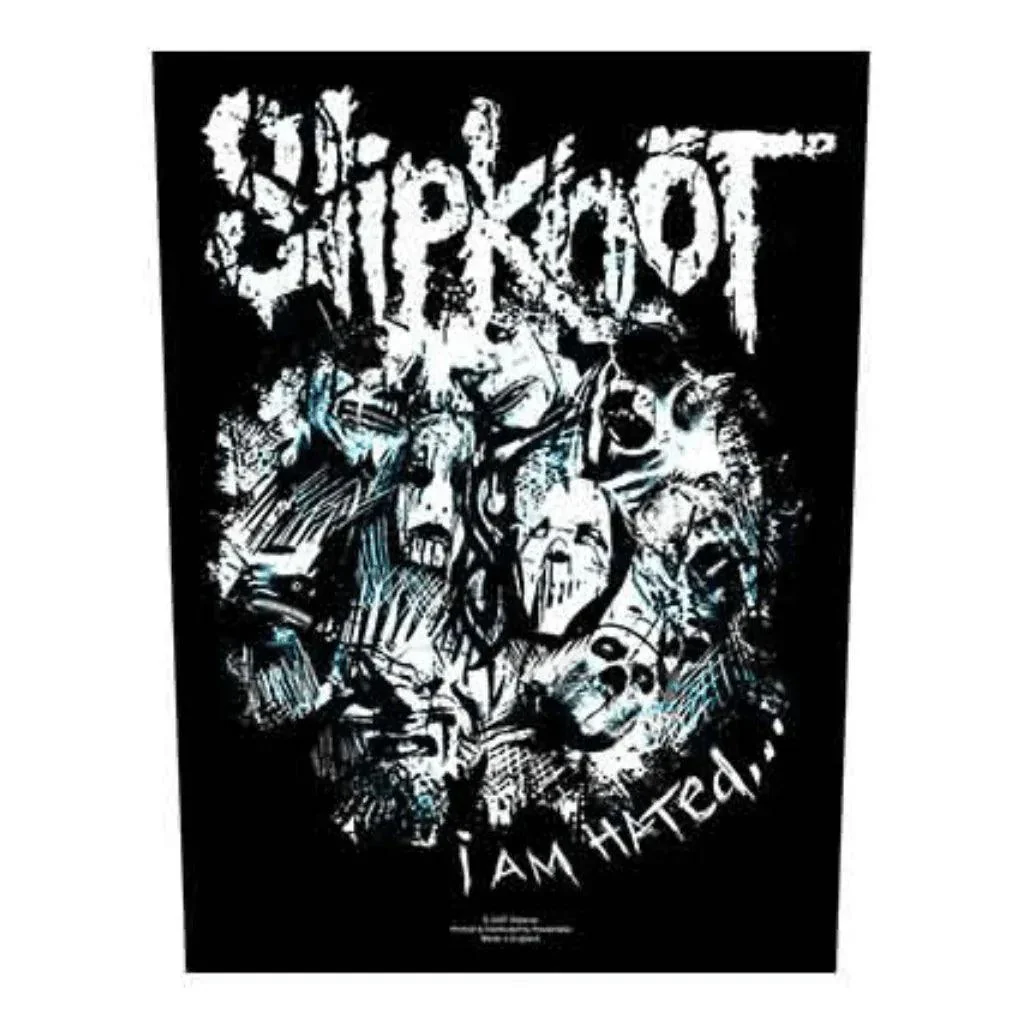 Slipknot Backpatch Rückenaufnäher · I Am Hated (29cm x 34cm)