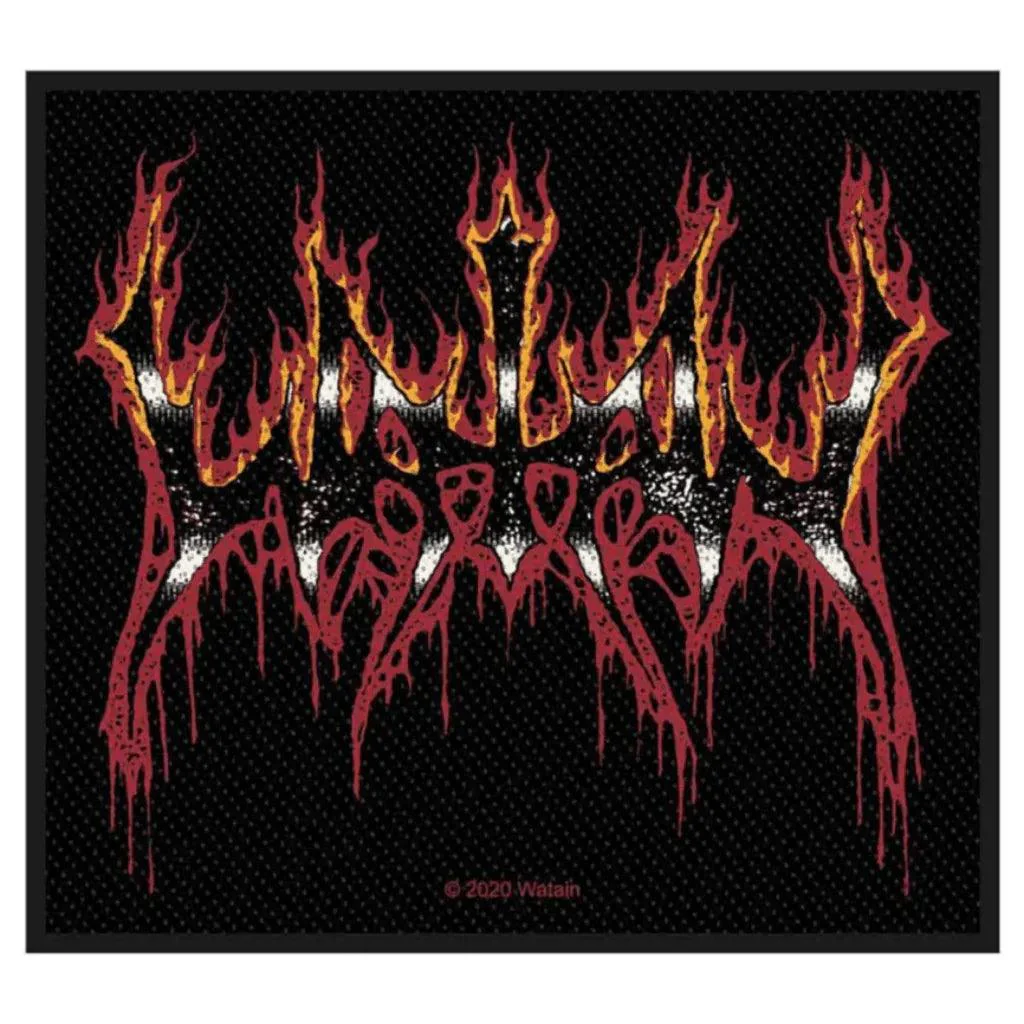 Watain Patch · Flaming Logo (10cmx 9cm)